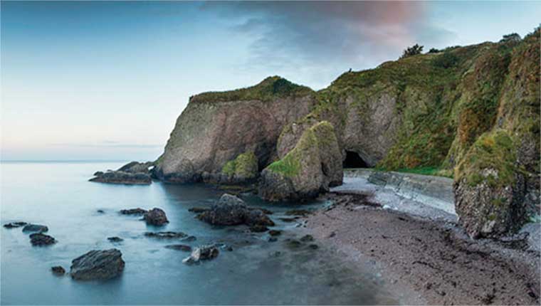 Cushendun Caves in County Antrim