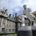 Statue of George Sammon in the Front Square of Trinity College Dublin
