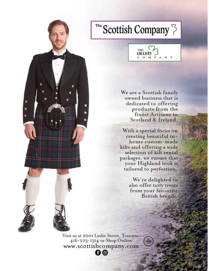 The Scottish Company, Scottish, wares, goods, kilts, weddings, sporran, Toronto