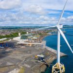 Aerial view of Burntisland Fabrications Ltd ( BiFab) yard at Methil in Fife, Scotland, UK
