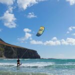 Kitesurfing, Keel Strand, Achill Island, Co Mayo